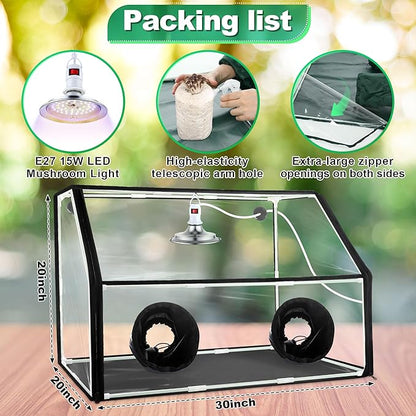Meonum Large Still Air Box Mushroom Grow Tent, Monotub Kit - Image 2