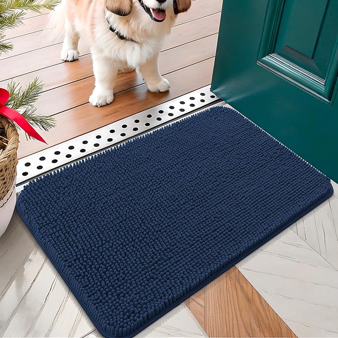 OLANLY Dog Door Mat for Muddy Paws 30x17, Absorbs Moisture and Dirt, Absorbent by OLANLY