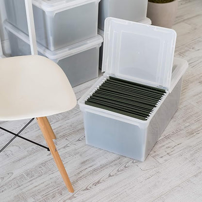 IRIS USA File Box, File Organizer w/Hinged Split Lid - Image 8