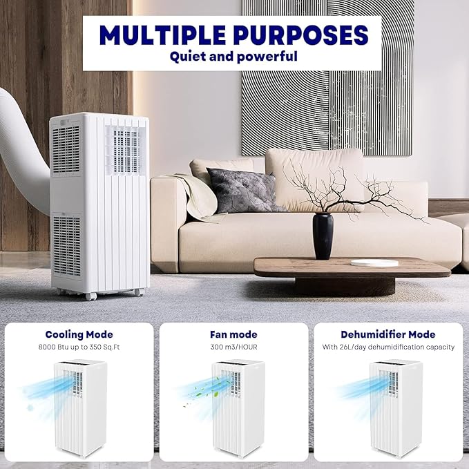 8000 BTU Portable Air Conditioner - Image 6