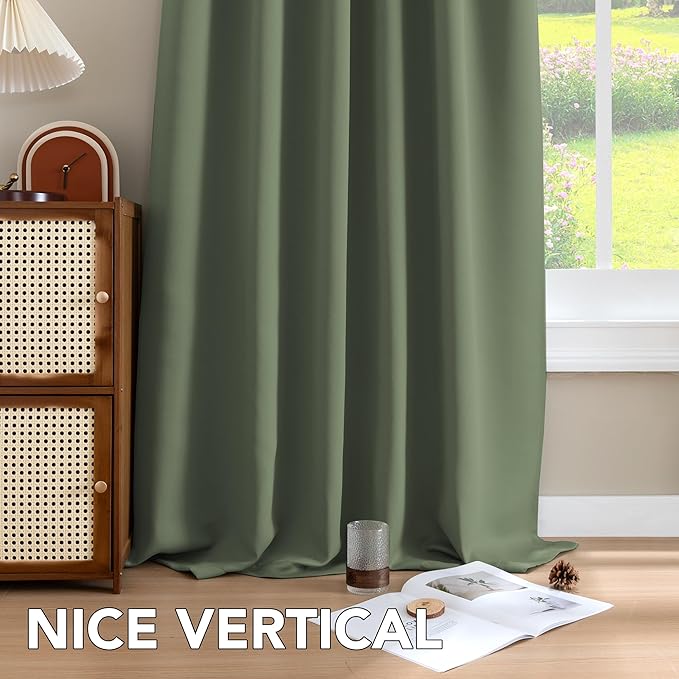 H.VERSAILTEX Blackout Curtains Thermal Insulated Window Treatment Panels Room - Image 9