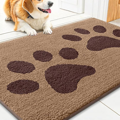Smiry Dog Door Mat for Muddy Paws, Absorbs Moisture and Dirt, Low-Profile by Smiry