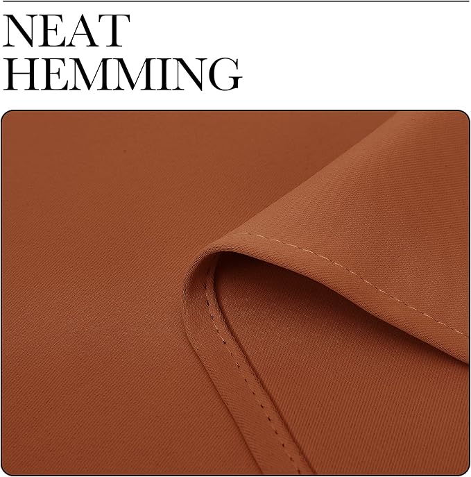 NICETOWN Burnt Orange Blackout Window Curtain - Image 7