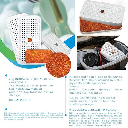 100 Gram 20 Pack Indicating Silica Gel Canister, Gun Safe Dehumidifier - Image 8
