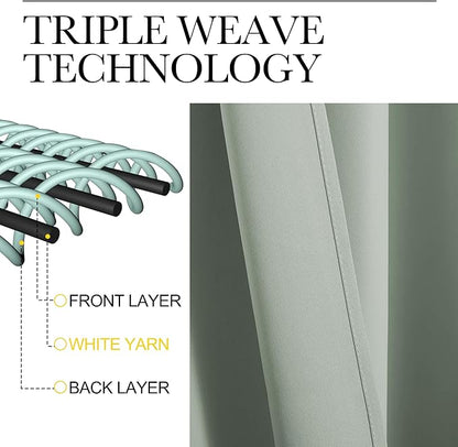 NICETOWM Window Treatment Curtain Panels - Image 4