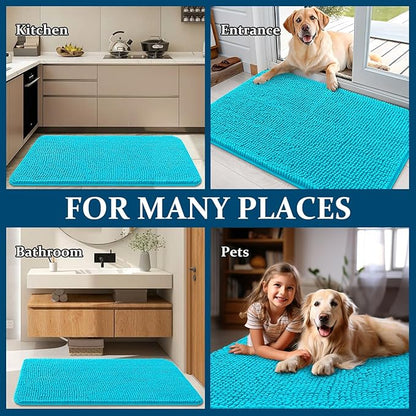 OLANLY Dog Door Mat for Muddy Paws 36x24, Absorbs Moisture and Dirt, Absorbent - Image 8