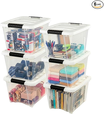 IRIS USA 19 Qt Stackable Plastic Storage Bins by IRISUSA