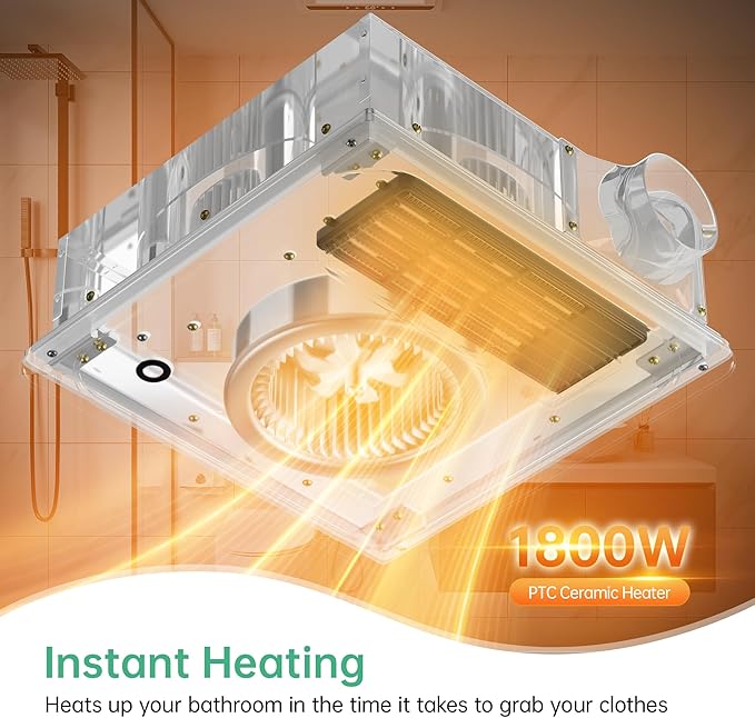 4-in-1 Bathroom Exhaust Fan - Image 3