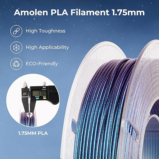 AMOLEN PLA 3D Printer Filament, PLA PrintingFilament Starry Sky Series Pla - Image 3