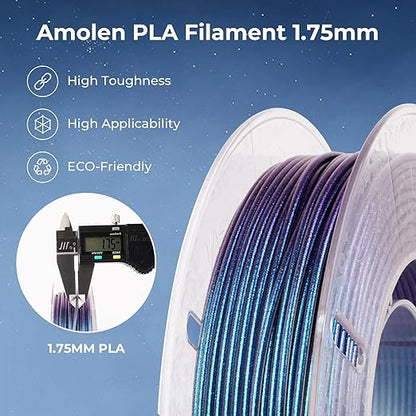 AMOLEN PLA 3D Printer Filament, PLA PrintingFilament Starry Sky Series Pla - Image 3