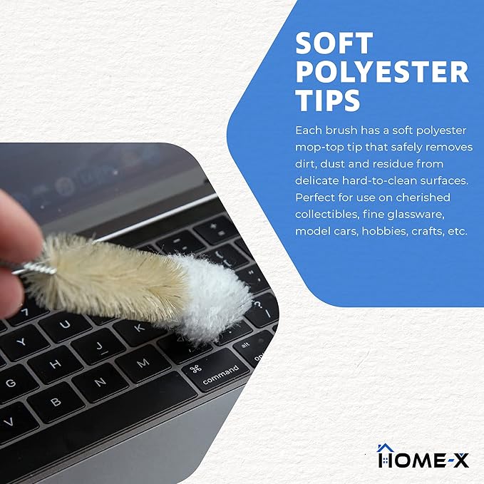 HOME-X Soft-Tip Cleaning Brush Set, Soft Scrub Brush - Image 3