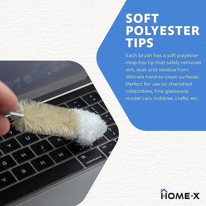 HOME-X Soft-Tip Cleaning Brush Set, Soft Scrub Brush - Image 3