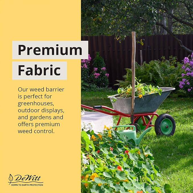 Dewitt 5-Pack Sunbelt Weed Barrier Fabric 3.2 oz, 6 x 300 Feet – Heavy-Duty - Image 8