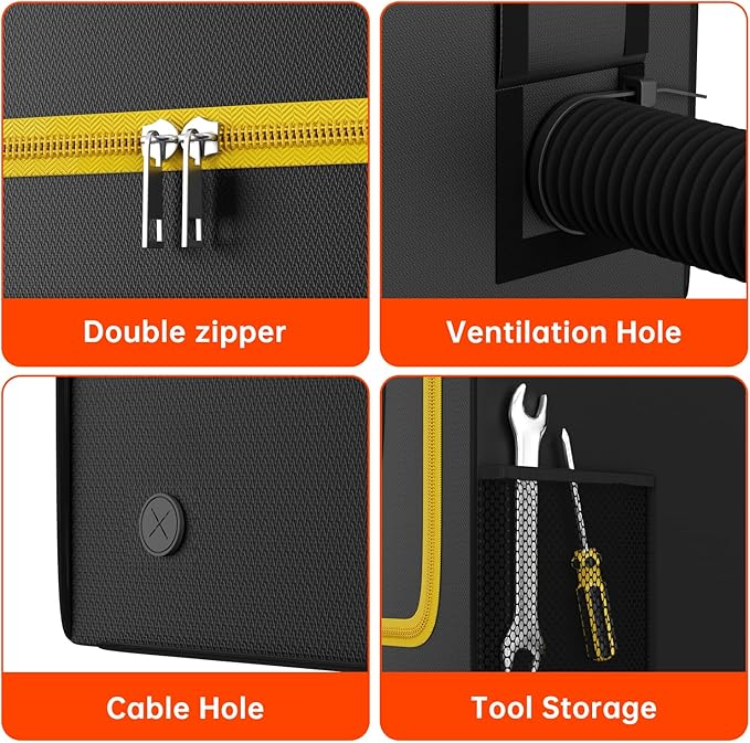 3D Printer Enclosure, Fireproof Resin 3D Printer Enclosure, Dustproof Vented - Image 4