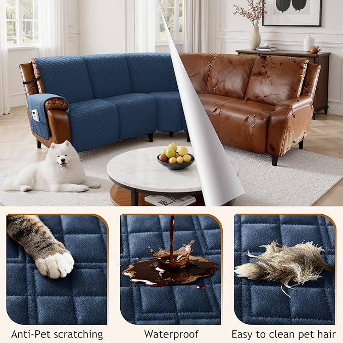 Arfntevss Waterproof Recliner Sectional Couch Covers - Image 6