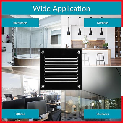 2x2 Vent Cover - Black HVAC Return Air Grille - Image 7