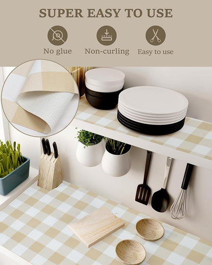 Shelf Liner for Kitchen Cabinets Non-Adhesive Drawer Liners Non-Slip Strong - Image 4