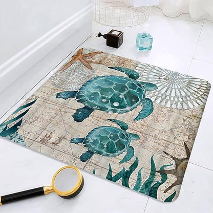 Sea Turtle Square Anti Slip Shower Mats - Image 8
