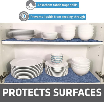 Drymate Premium Luxury Shelf & Drawer Liner, Thick Cushioned Fabric, - Image 3