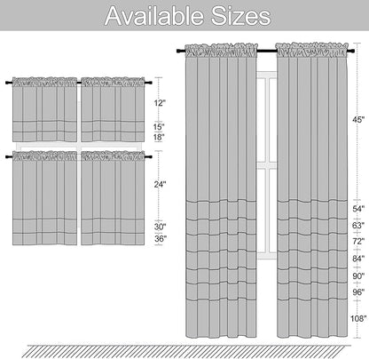 2Panels Vibrant Orange Blackout Thermal Insulated Curtains - Image 7