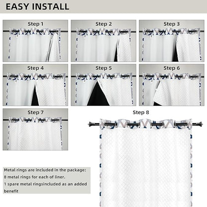 DriftAway Soundproof Thermal Insulated Quilted Curtain Liners - Image 7
