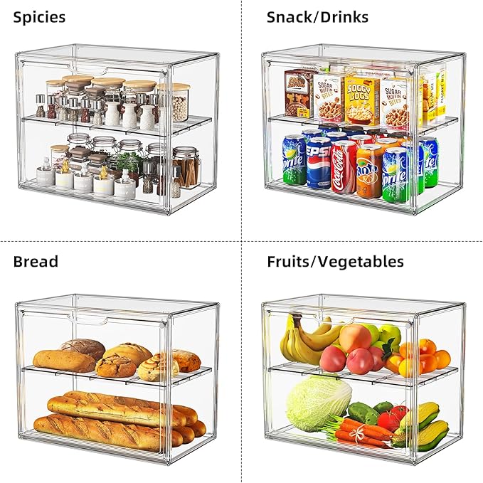 Large Acrylic Display Case for Collectibles, Stackable Hobby Blind Box Figurine - Image 4
