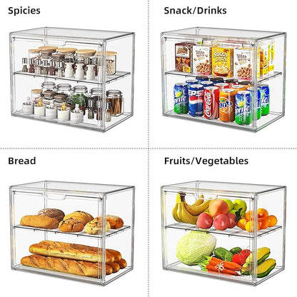 Large Acrylic Display Case for Collectibles, Stackable Hobby Blind Box Figurine - Image 4