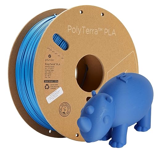 Polymaker Matte PLA Filament Sapphire Blue 1.75mm 1kg 3D Printing Filament by Polymaker