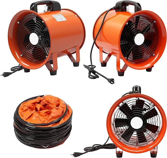 dreamdragon Upgraded 12-Inch Utility Blower Fan，Portable Industrial Exhaust Fan - Image 7
