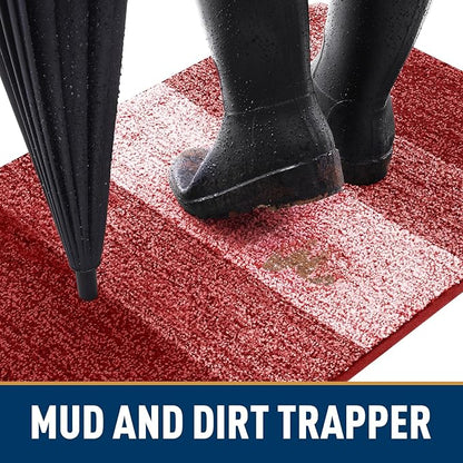 Smiry Dog Door Mat for Muddy Paws, Absorbs Moisture and Dirt, Low-Profile - Image 2