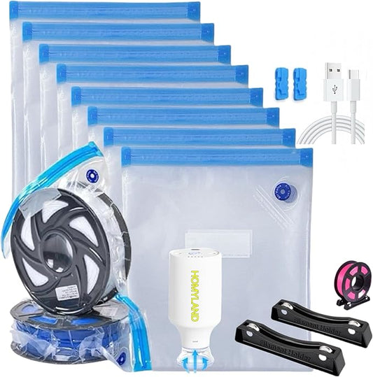 3D Filament Storage Bags with Electric Pump, Dust Proof, Humidity Resistant by Homyland