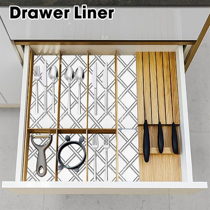 Drawer and Shelf Liners for Kitchen Cabinets Non-Adhesive Cabinet Liners Strong - Image 7