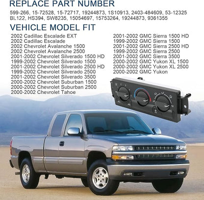 Front A/C Heater Climate Control Module Compatible - Image 2