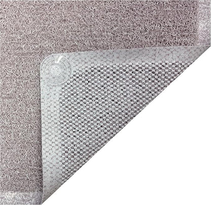 Non Slip with Suction Cups Loofah Bathmat 27"x15" & 29.5"X16.9", PVC Loofah - Image 4
