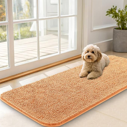 OLANLY Dog Door Mat for Muddy Paws 47x20, Absorbs Moisture and Dirt, Absorbent by OLANLY