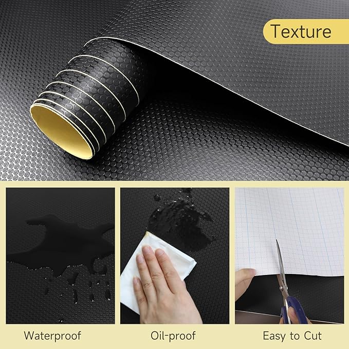 WochiTV Adhesive Shelf Liner 30 X 120 Inches Peel and Stick Kitchen Liner - Image 3