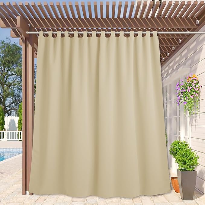 RYB HOME Wide Outdoor Curtains by RYBHOME