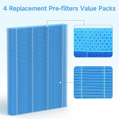 SAKEGDY 4 Packs MD1-0034 Replacement Humidifier Wick Filters Compatible - Image 5