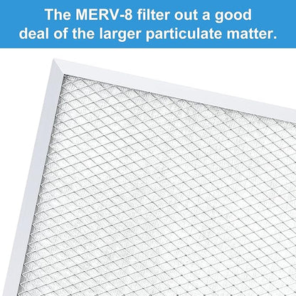 BASEAIRE 4 Pack MERV-8 Filter Replacement Set - Image 3