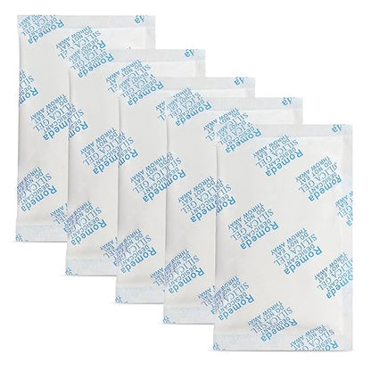 85 Pcs 5 Gram Silica Gel Packs, Transparent Desiccant, Desiccant Packets by Romeda
