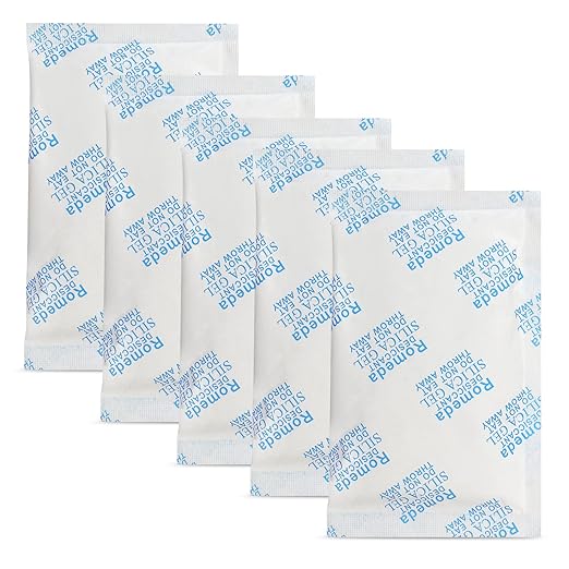 85 Pcs 5 Gram Silica Gel Packs, Transparent Desiccant, Desiccant Packets by Romeda