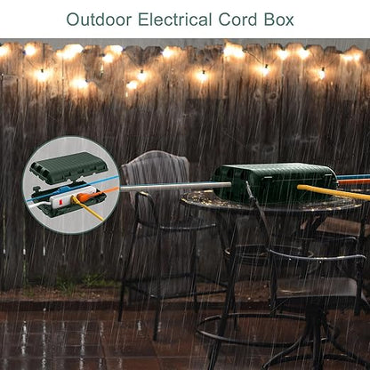 Outdoor Waterproof Electrical Box, Large Extension Cord Cover Plug Protector - Image 8