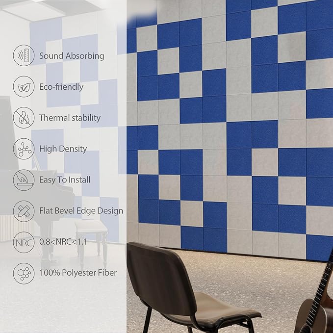 12 Pack Acoustic Panels Self Adhesive Sound Proof Foam, High Density Sound - Image 5