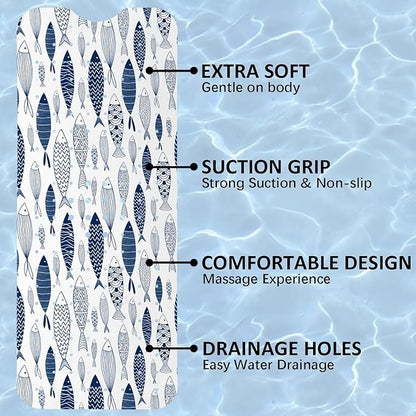 Fish Bathtub Mat Non Slip, Boho Baby Bath Mat - Image 7