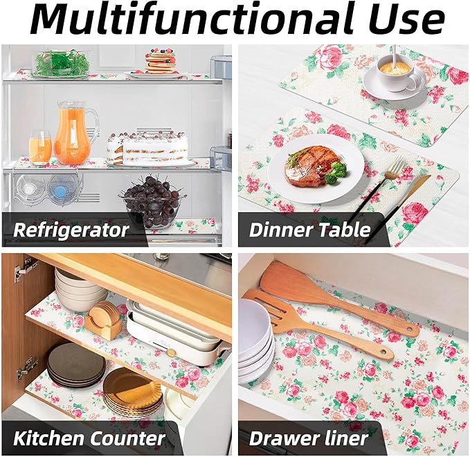 12" W x 60" L Floral Drawer and Shelf Liner - Image 9