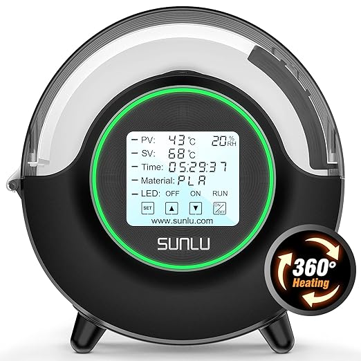 SUNLU Official Filament Dryer S2, 70℃ Max Temperature, Built-in Circulation Fan by SUNLU