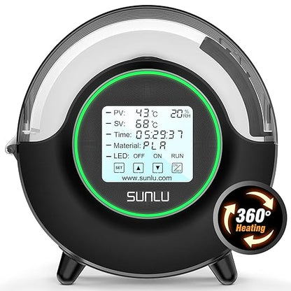 SUNLU Official Filament Dryer S2, 70℃ Max Temperature, Built-in Circulation Fan by SUNLU