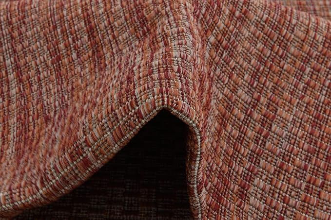 Unique Loom Collection Casual Transitional Solid Heathered Indoor/Outdoor - Image 9