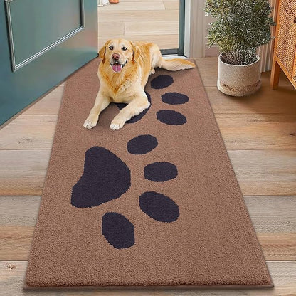Smiry Dog Door Mat for Muddy Paws, Absorbs Moisture and Dirt, Low-Profile by Smiry