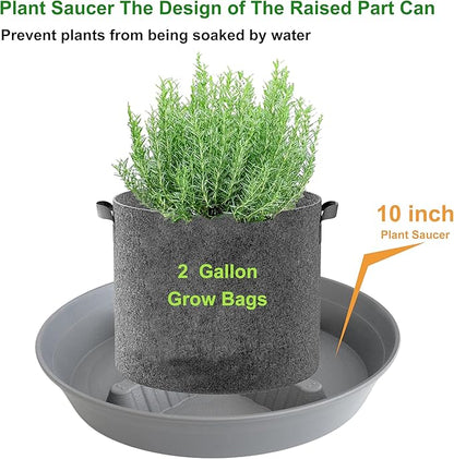4 Pack Plant Saucer 10 inch, 8 12 14 17 inch, Plant Stand Plastic Plant Saucers - Image 2